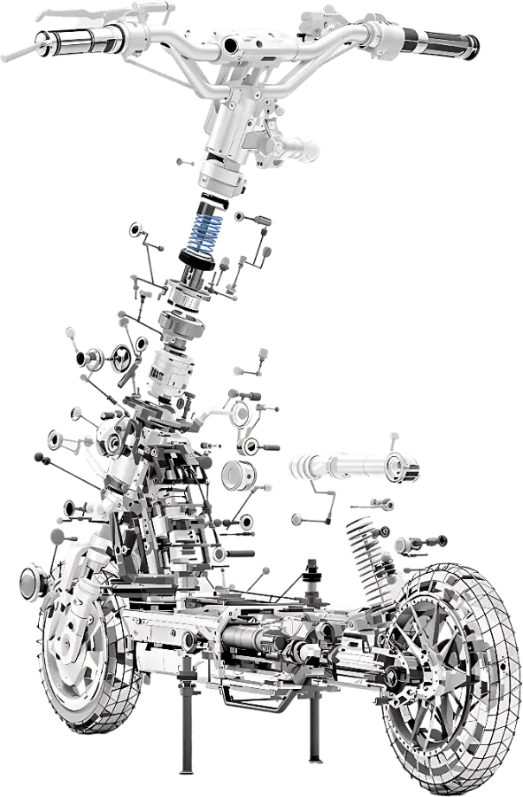 E-Scooter Aufbau und Einzelteile | Werkstatt in der Nähe